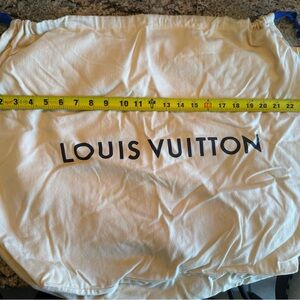Louis Vuitton Cream Drawstring Bag